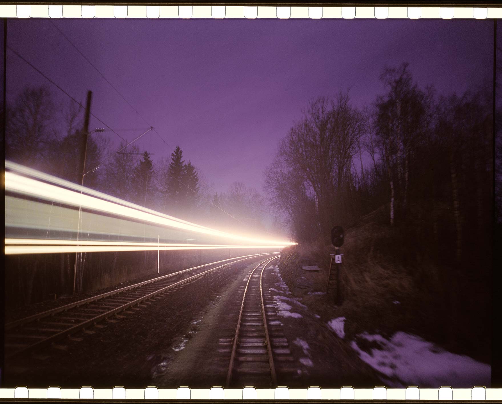 "Where the Trains used to go" - One 15perf 70mm frame, night scene